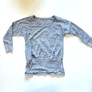 Athleta Women's XS‎ Batwing and Robin Pullover Crewneck Gray Pockets